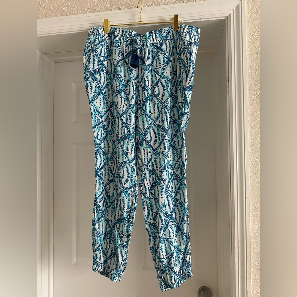 Lilly Pulitzer Piper pants excellent used condition size large